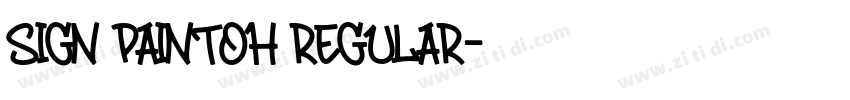 Sign Paintoh Regular字体转换